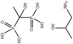 1261391-40-5, Phosphonic acid, P,P'-(1-hydroxyethylidene)bis-, compd. with 1-amino-2-propanol (1:1)