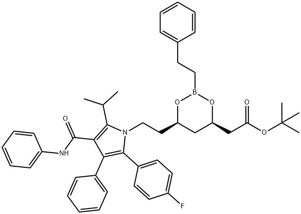 1049684-97-0, (4R,6R)-1,1-Dimethylethyl 6-[2-[2-(4-fluorophenyl)-5-(1-methylethyl)-3-phenyl-4-[(phenylamino)carbonyl]-1H-pyrrol-1-yl]ethyl]-2-(2-phenylethyl)-1,3,2-dioxaborinane-4-acetate